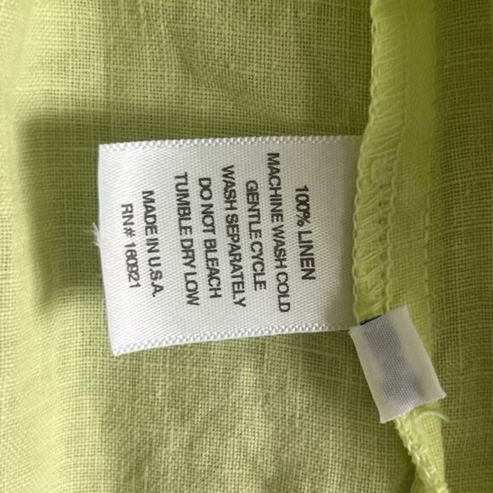 S'edge Raleigh Citron Lime Green Linen Mini Dress - Picture 5 of 5